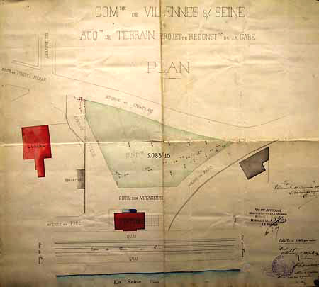 Plan de construction de la nouvelle gare.