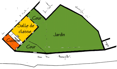 Plan de l'école de la rue de Neauphle