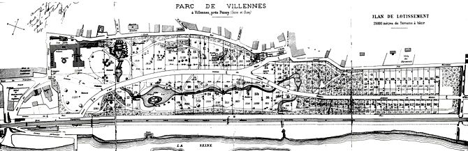 Plan du lotissement du Parc