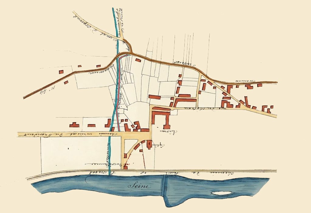 Plan de la ravine 1882
