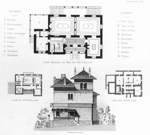 Plan villa la Nourrée