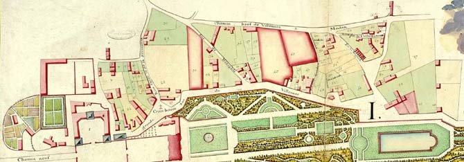 Plan du village 1780