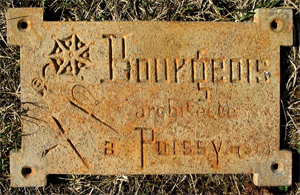 Plaque de l'architecte Théophile Bourgeois.