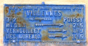 Plaque du Chemin de Grande Communication n° 154