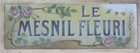 Plaque Le Mesnil fleuri