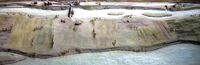Plan-relief montrant l'île de Villennes.