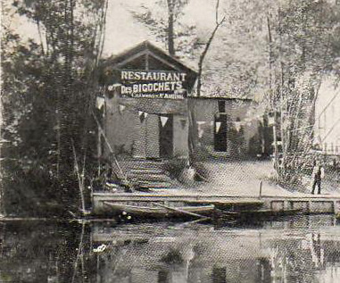 Ancien hangar à bateaux du restaurant des Bigochets.