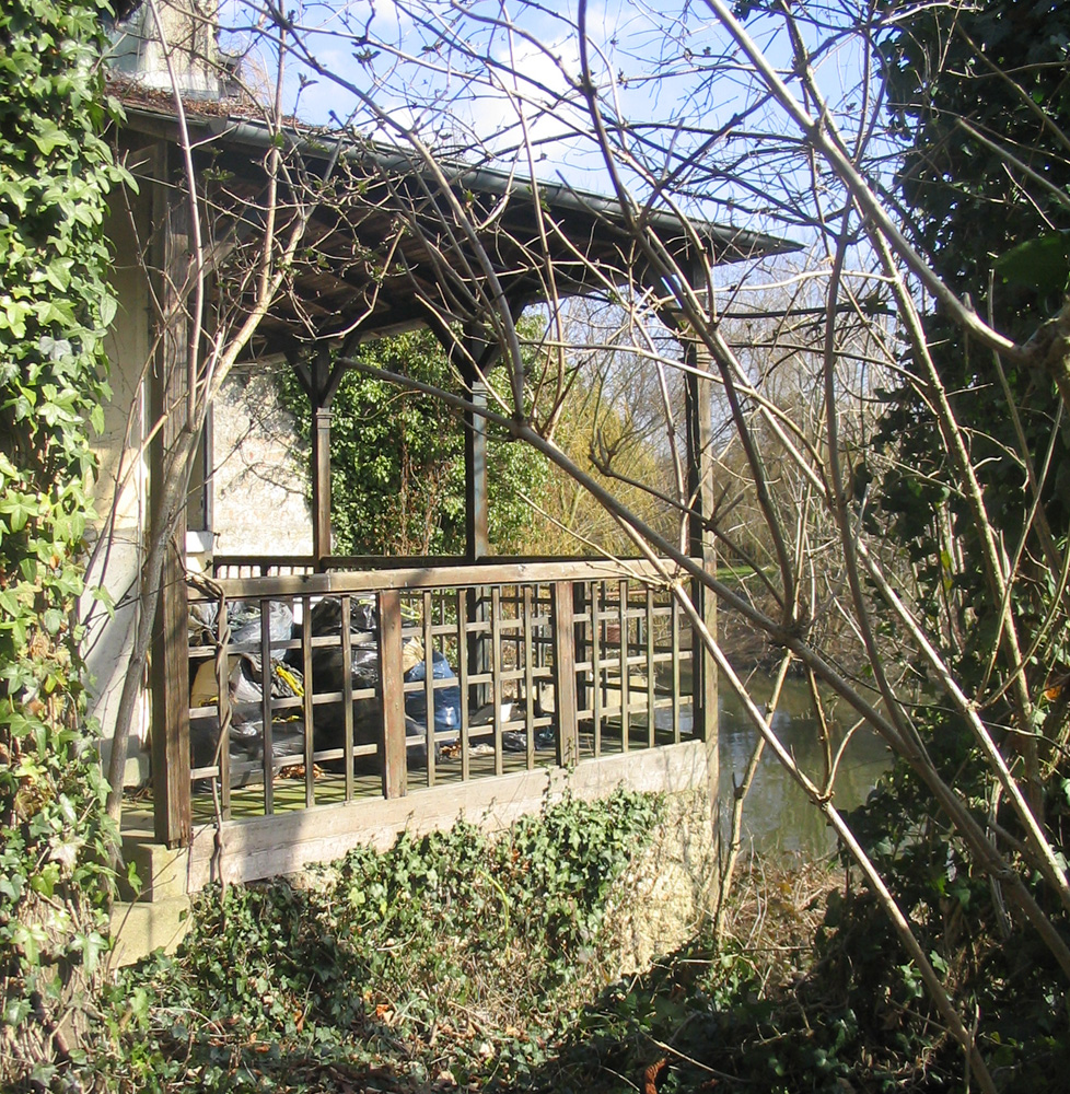 Vestiges du restaurant du Parc en 2005, terrasse.