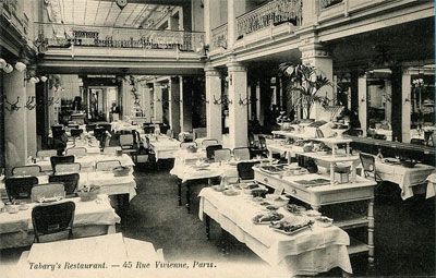 Publicité pour le restaurant Tabary's.