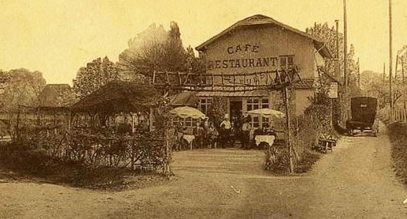 Carte postale du restaurant des Tilleuls par Grimardias