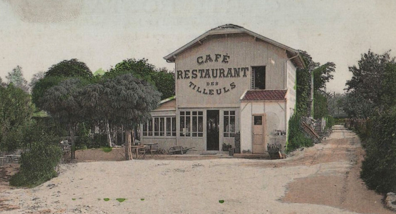 Le restaurant Les Tilleuls en bord de Seine.