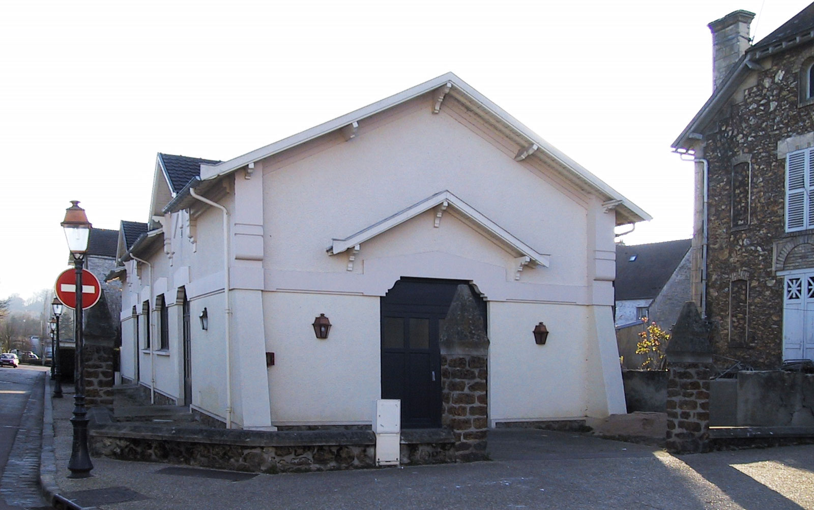 La salle paroissiale une fois construite.