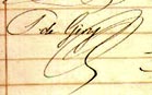 Signature de P. de Givry