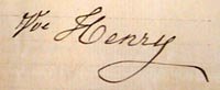 Signature Veuve Henry
