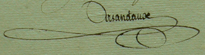 Signature de Arsandaux