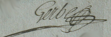 Signature de Gerbe