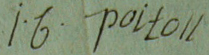 Signature de Jean Baptiste Poitou.