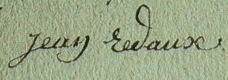 Signature de Jean Redaux