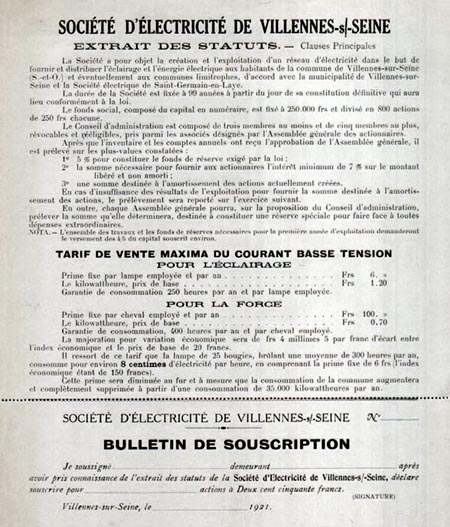 Extrait des statuts de la SEV