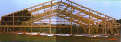 Chantier des courts couverts.