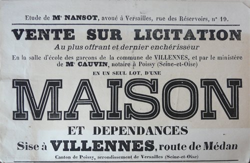 Vente La Collinette 1