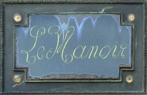 Plaque villa Le Manoir