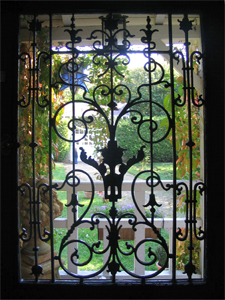 Porte de la villa Welcome.