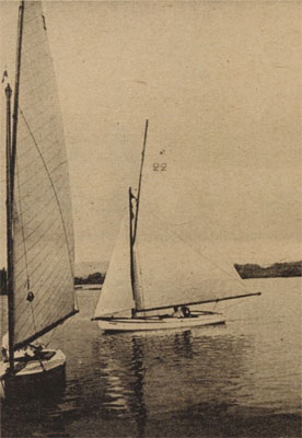 Le voilier 'Cygne' à Villennes.