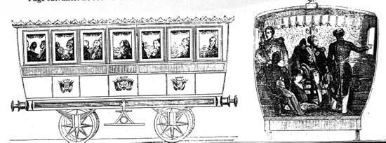 La voiture des princes lors de l'inauguration.
